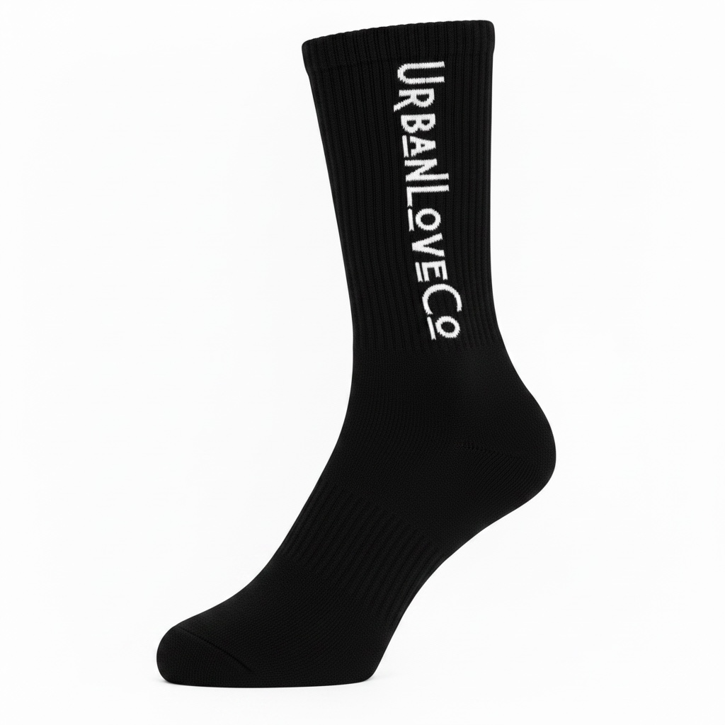 Black “UrbanLoveCo” Socks